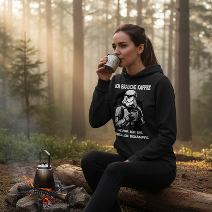 Ich brauche Kaffee - Stormtrooper - Damen Hoodie