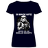 Ich brauche Kaffee - Stormtrooper - V-Neck Damenshirt Deep Navy
