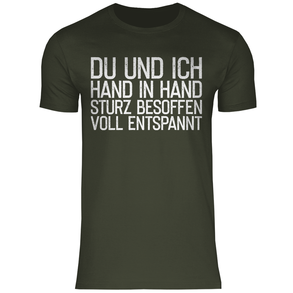 Du und ich Hand in Hand - Herren Shirt Urban Khaki