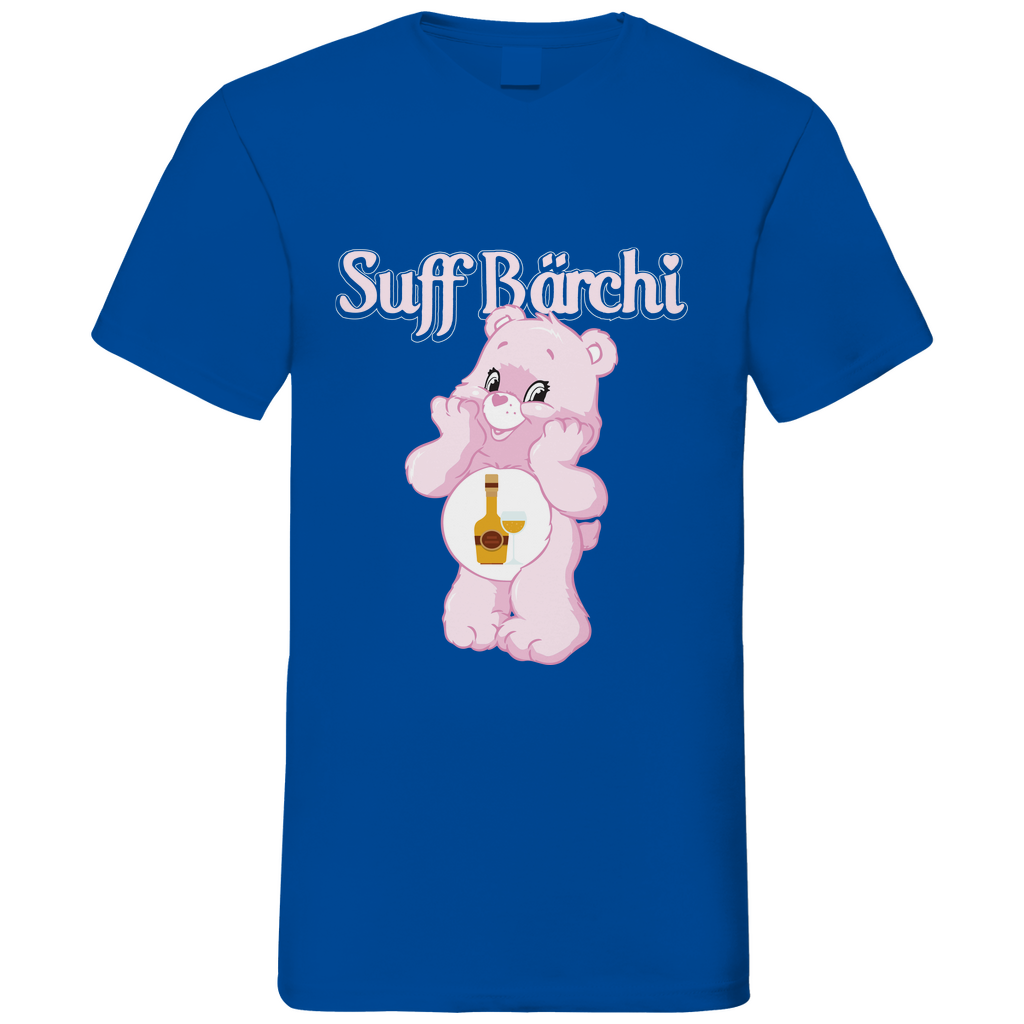 Suff Bärchi - Glücksbärchi - Herren V-Neck Shirt Royal Blue