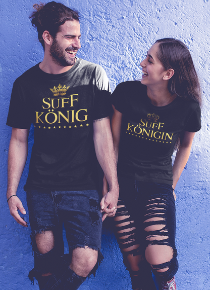 Suff König Shirt für Herren – Lustiges Partyshirt für Bierkönige &amp; Trinker