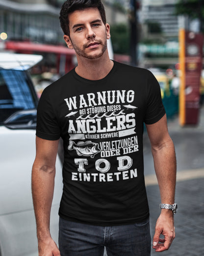 Fischer Shirt Männer – Bei Störung dieses Anglers drohen Verletzungen