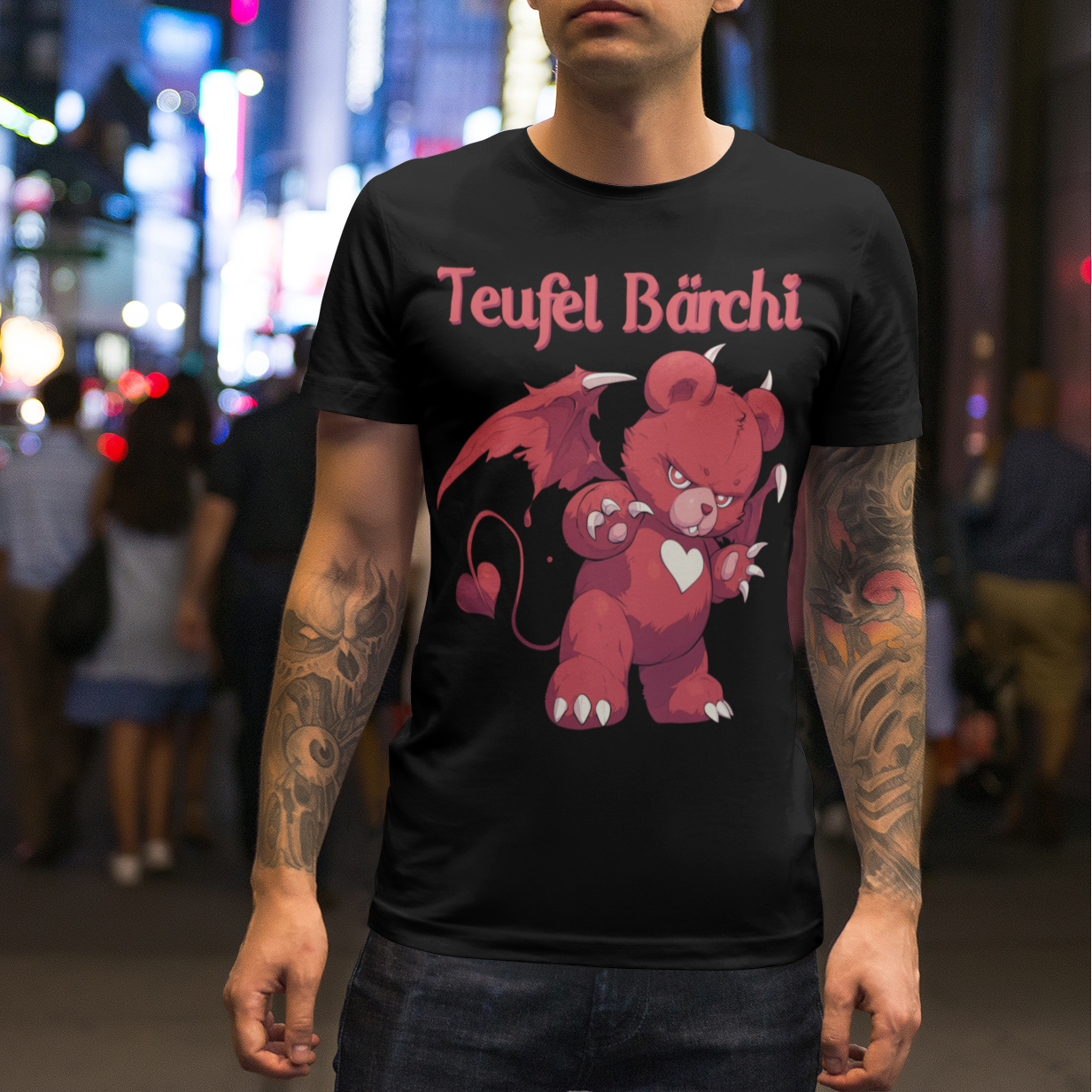 Teufel Bärchi - Glücksbärchi - Herren Shirt