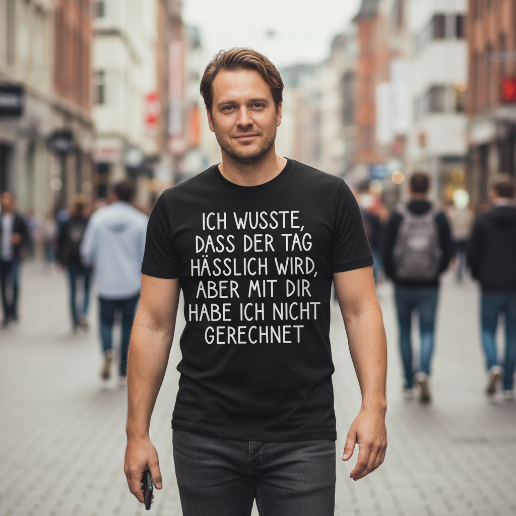 Ich wusste dass der Tag hässlich wird - Herren Shirt