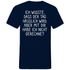 Ich wusste dass der Tag hässlich wird - Herren V-Neck Shirt Navy