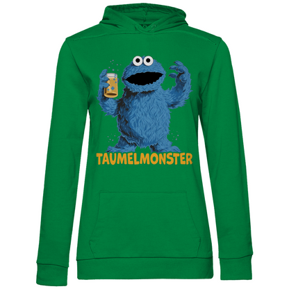 Sesamstraße - Taumel Krümelmonster - Damen Hoodie Kelly Green