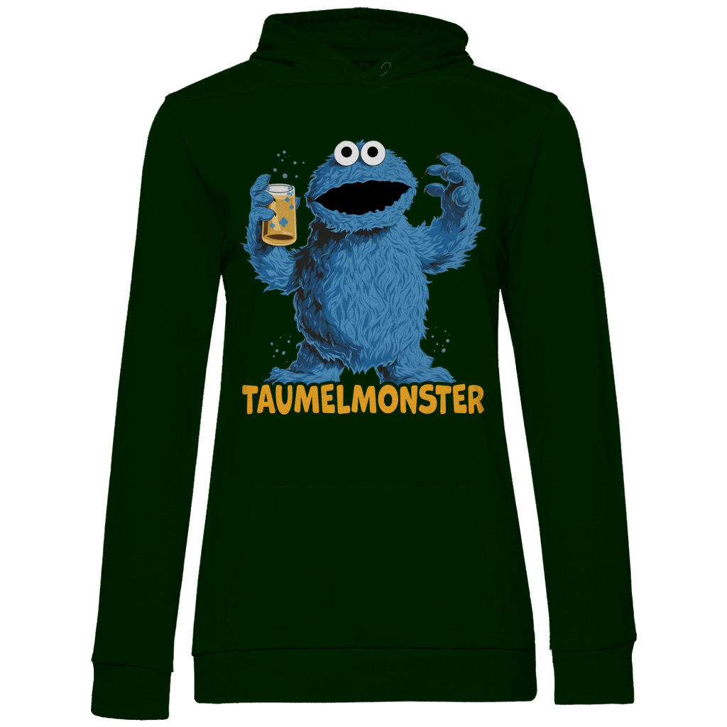 Sesamstraße - Taumel Krümelmonster - Damen Hoodie Forest Green