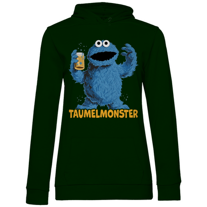 Sesamstraße - Taumel Krümelmonster - Damen Hoodie Forest Green