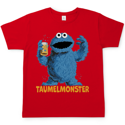 Sesamstraße - Taumel Krümelmonster - Herren Shirt Red