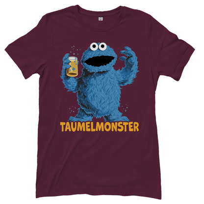 Sesamstraße - Taumel Krümelmonster - Damenshirt Burgundy