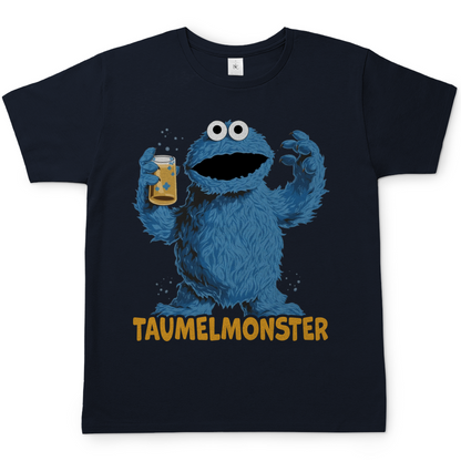 Sesamstraße - Taumel Krümelmonster - Herren Shirt Navy