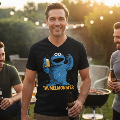 Sesamstraße - Taumel Krümelmonster - Herren V-Neck Shirt