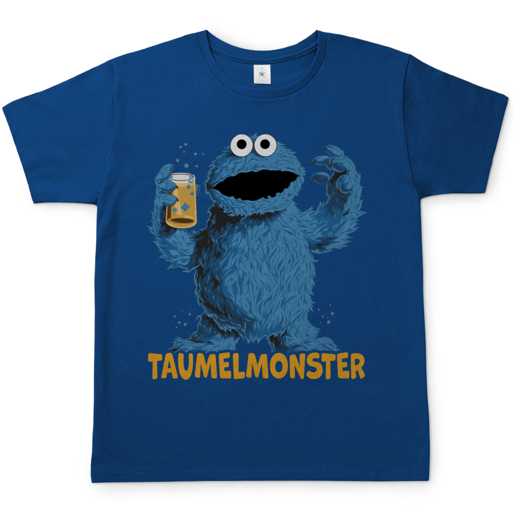 Sesamstraße - Taumel Krümelmonster - Herren Shirt Royal Blue