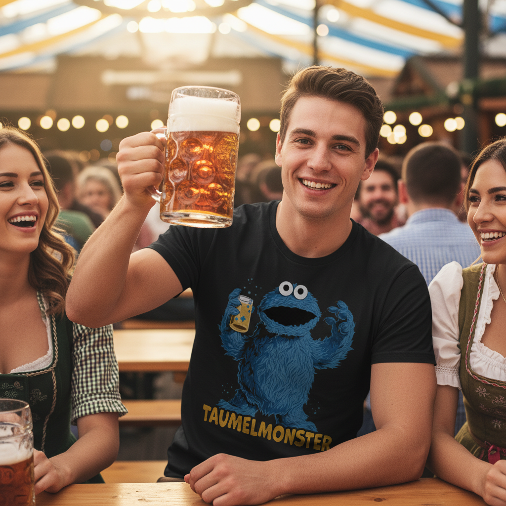 Sesamstraße - Taumel Krümelmonster - Herren Shirt