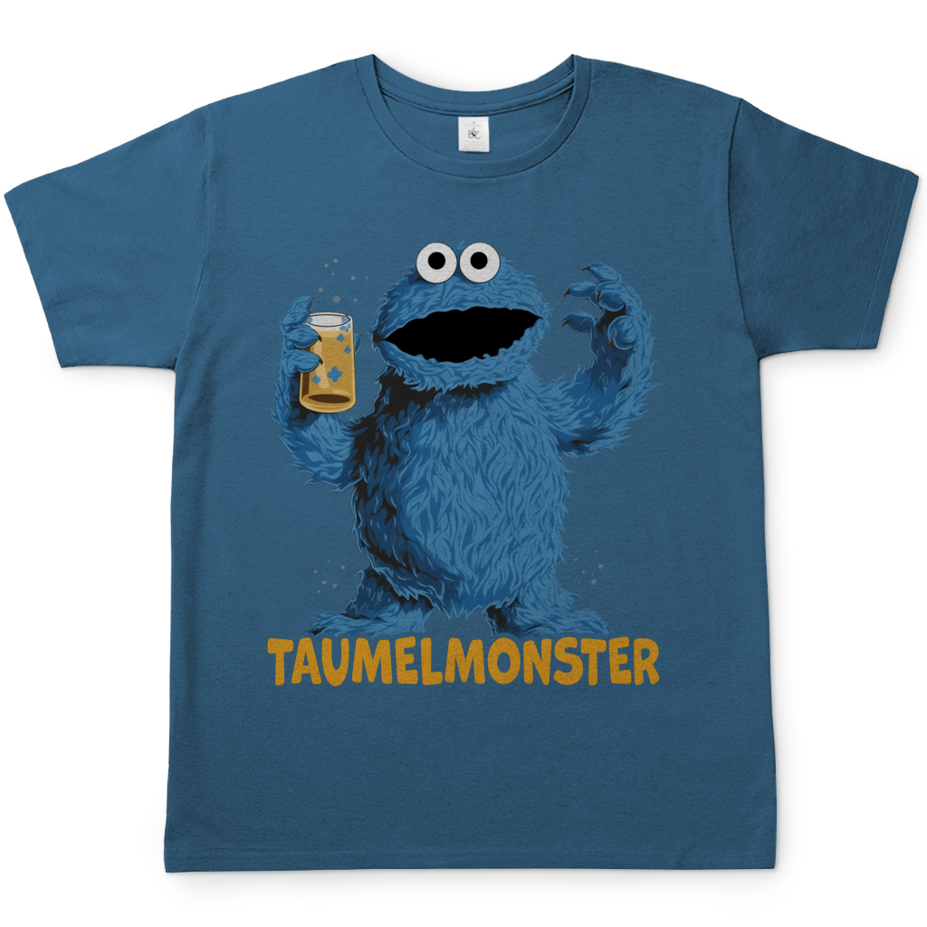 Sesamstraße - Taumel Krümelmonster - Herren Shirt Stone Blue