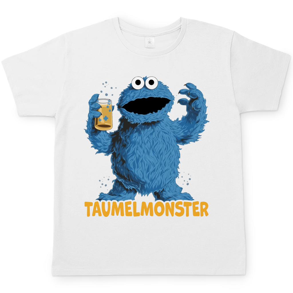 Sesamstraße - Taumel Krümelmonster - Herren Shirt White