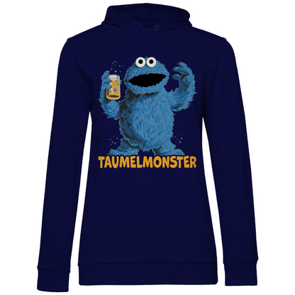 Sesamstraße - Taumel Krümelmonster - Damen Hoodie Navy Blue