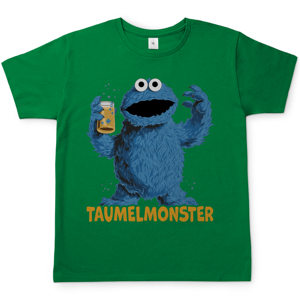Sesamstraße - Taumel Krümelmonster - Herren Shirt Kelly Green