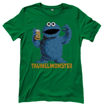 Sesamstraße - Taumel Krümelmonster - Damenshirt Kelly Green
