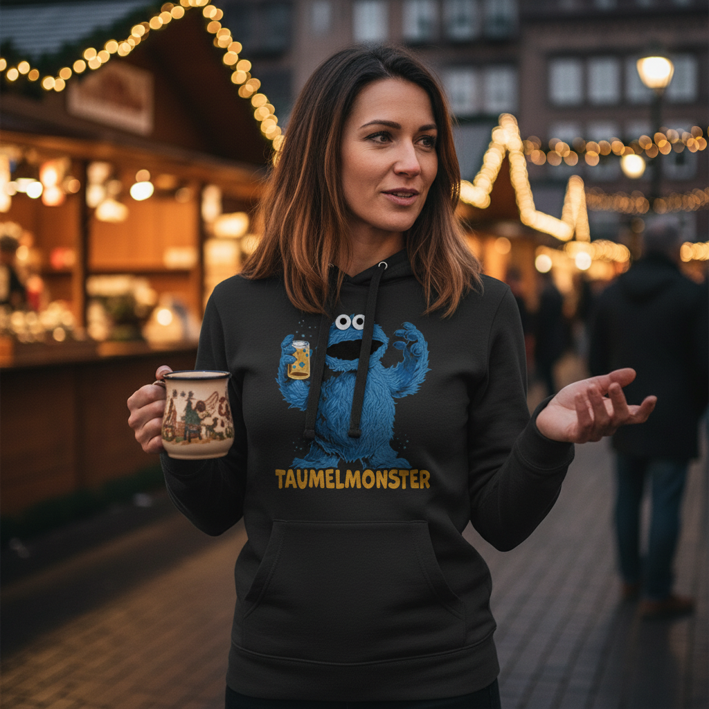 Sesamstraße - Taumel Krümelmonster - Damen Hoodie