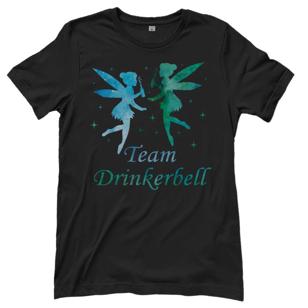 Team Drinkerbell - Prinzessin Aquarell - Damenshirt Black