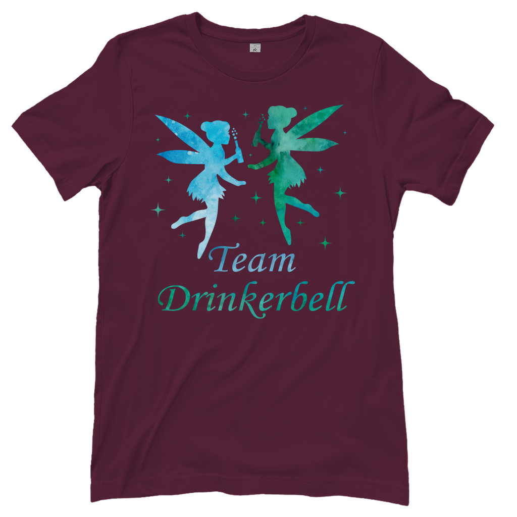 Team Drinkerbell - Prinzessin Aquarell - Damenshirt Burgundy