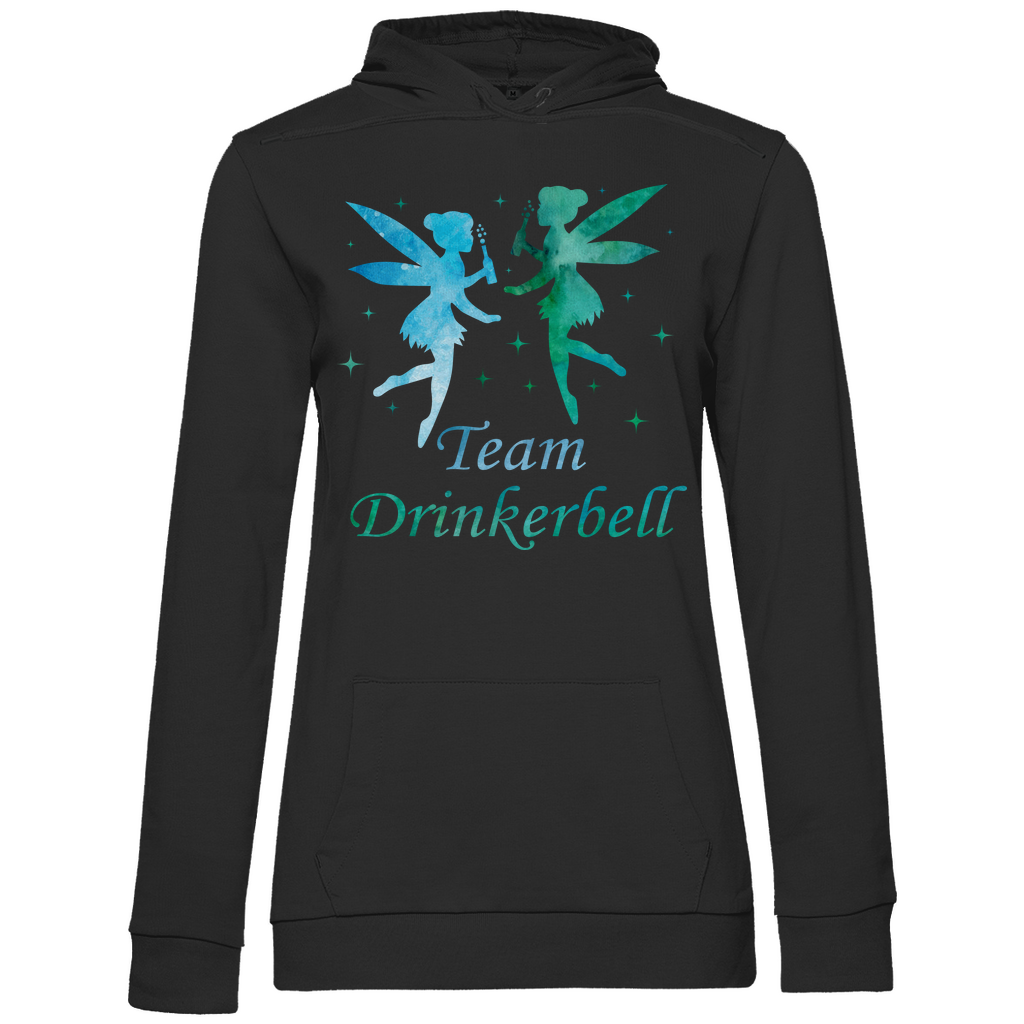 Team Drinkerbell - Prinzessin Aquarell - Damen Hoodie Black