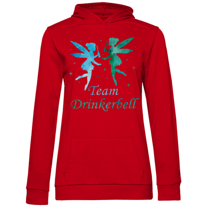 Team Drinkerbell - Prinzessin Aquarell - Damen Hoodie Red