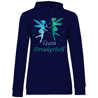 Team Drinkerbell - Prinzessin Aquarell - Damen Hoodie Navy Blue