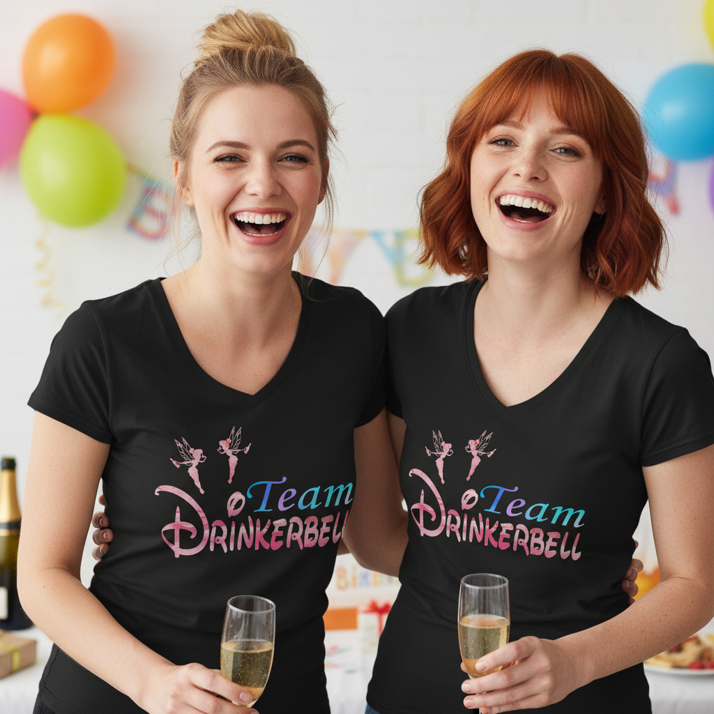Team Drinkerbell - V-Neck Damenshirt