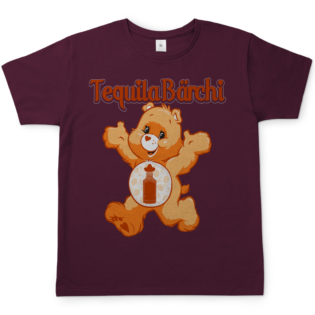 Tequila Bärchi - Glücksbärchi - Herren Shirt Burgundy