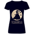 Mond Prinzessin - Tequilarella - V-Neck Damenshirt Deep Navy