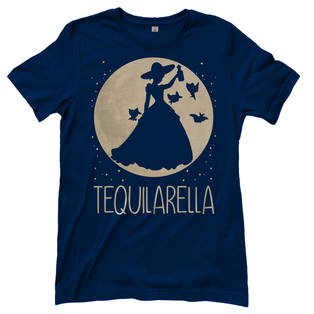 Mond Prinzessin - Tequilarella - Damenshirt Navy