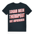 Sogar mein Therapeut hat aufgegeben - Herren Premium Bio T-Shirt Dark Grey Solid