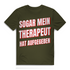 Sogar mein Therapeut hat aufgegeben - Herren Premium Bio T-Shirt Khaki