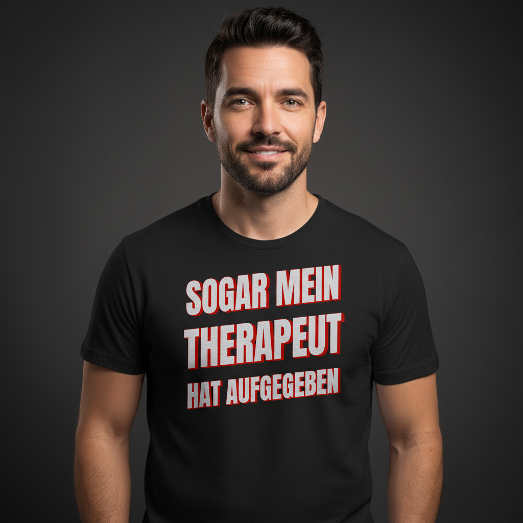 Sogar mein Therapeut hat aufgegeben - Herren T-Shirt