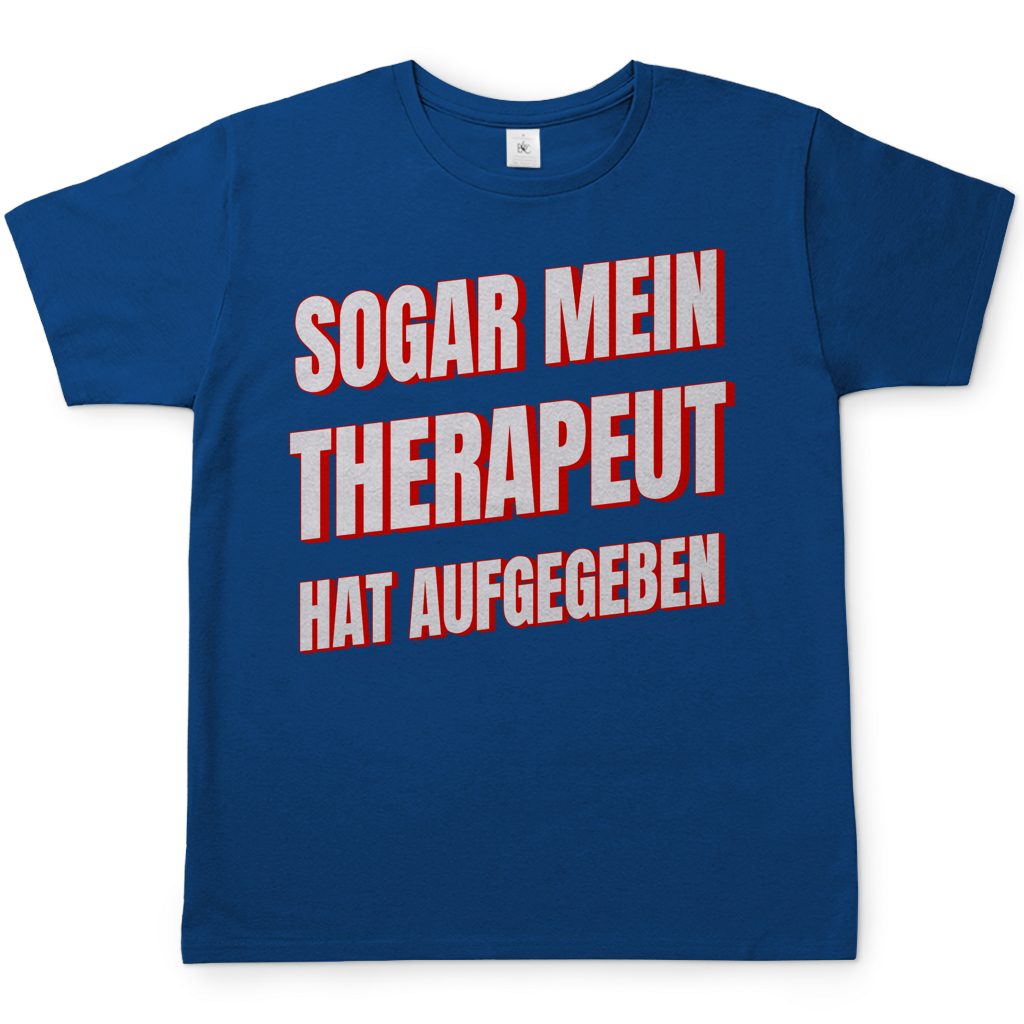 Sogar mein Therapeut hat aufgegeben - Herren T-Shirt Royal Blue