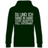 Du und ich Hand in Hand - Unisex Hoodie Forest Green