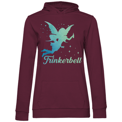 Trinkerbell - Prinzessin Aquarell - Damen Hoodie Wine