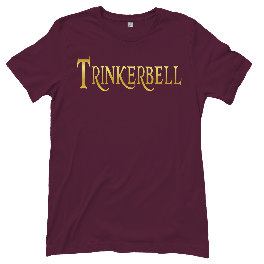 Trinkerbell - Prinzessin Gold - Damenshirt Burgundy