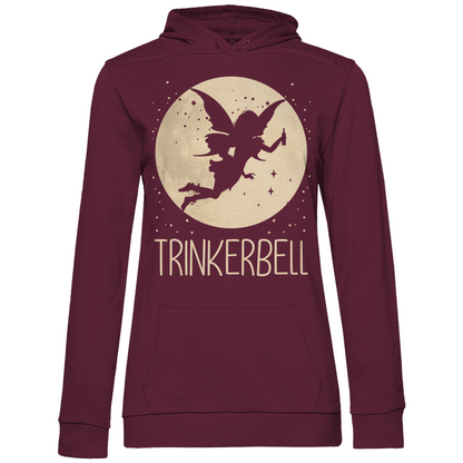Mond Prinzessin - Trinkerbell - Damen Hoodie Wine