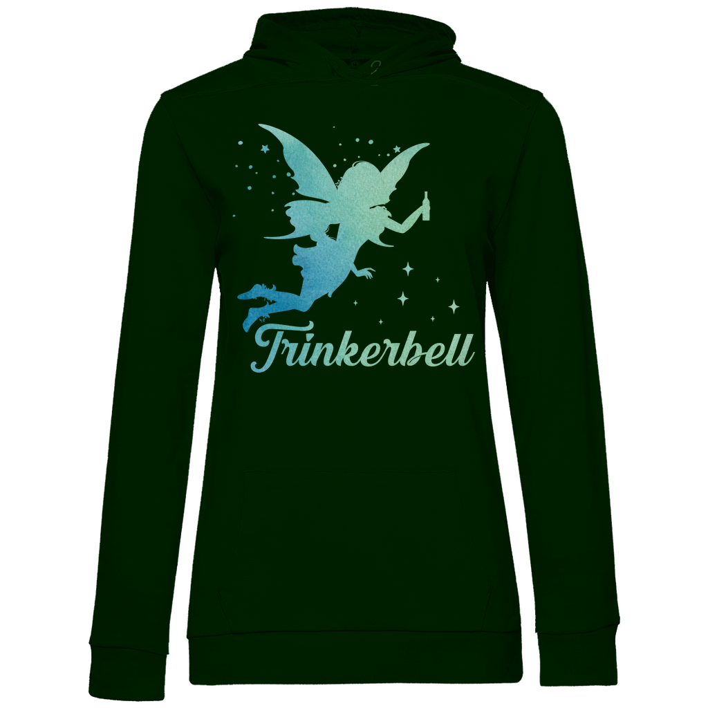 Trinkerbell - Prinzessin Aquarell - Damen Hoodie Forest Green