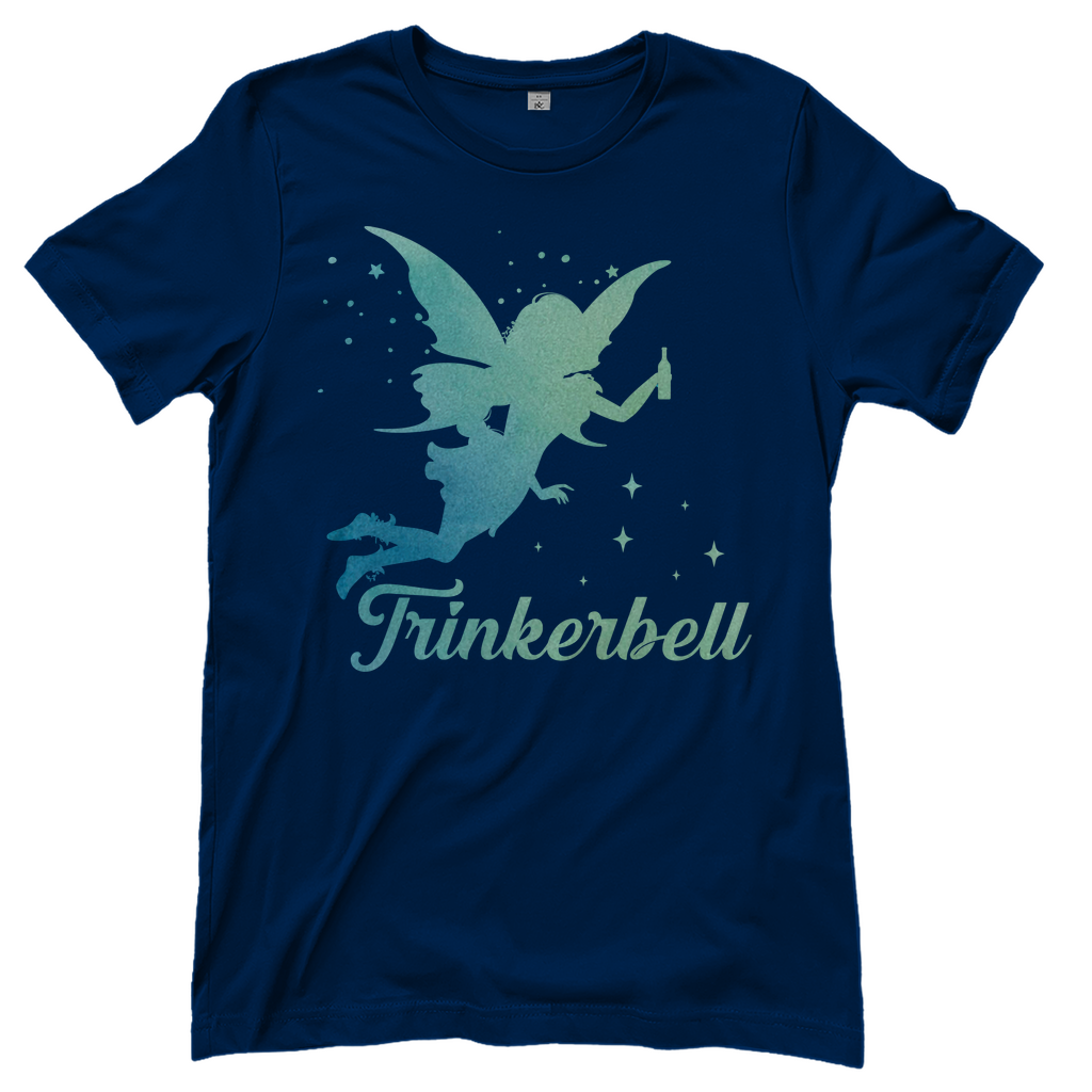 Trinkerbell - Prinzessin Aquarell - Damenshirt Navy