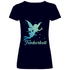 Trinkerbell - Prinzessin Aquarell - V-Neck Damenshirt Deep Navy