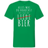 Alles was du brauchst ist Bier - Herren V-Neck Shirt Kelly Green