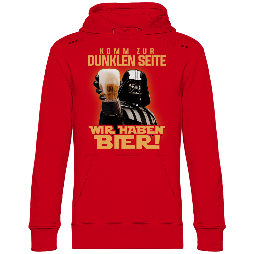 Komm zur dunklen Seite wir haben Bier Darth Vader - Unisex Hoodie Red