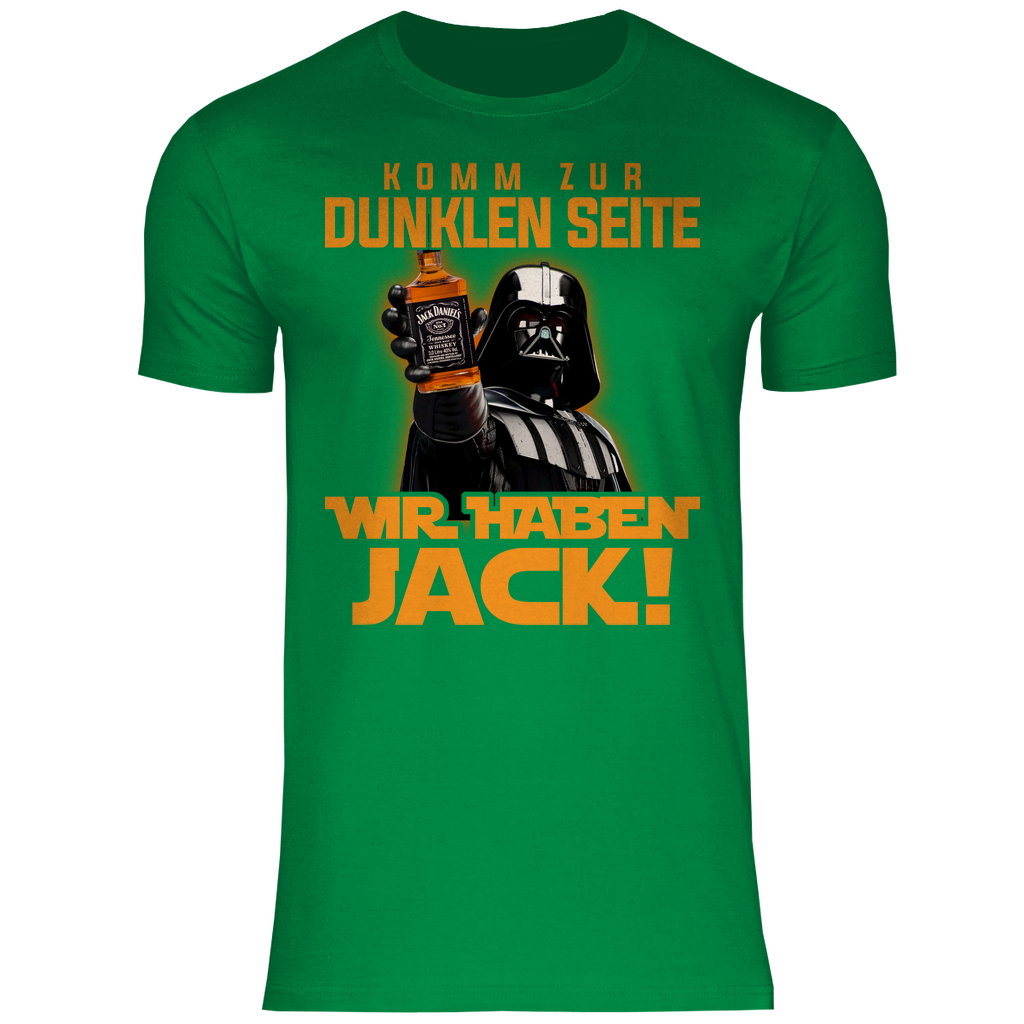 Komm zur dunklen Seite wir haben Jack Darth Vader - Herren Shirt Kelly Green