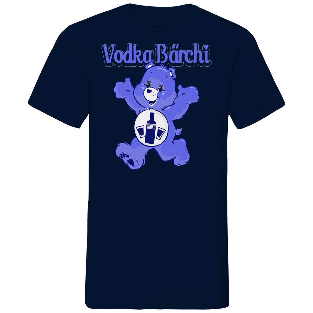 Vodka Bärchi - Glücksbärchi - Herren V-Neck Shirt Navy