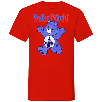 Vodka Bärchi - Glücksbärchi - Herren V-Neck Shirt Red