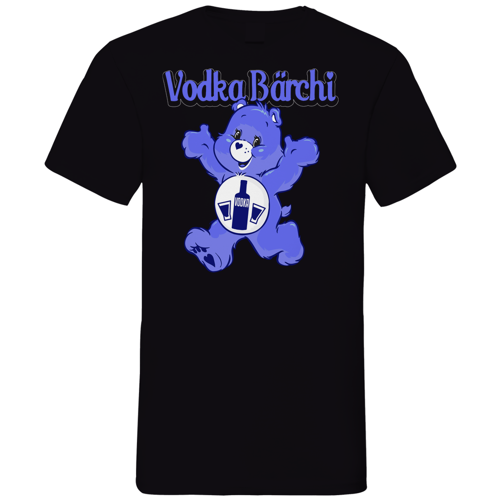 Vodka Bärchi - Glücksbärchi - Herren V-Neck Shirt Black